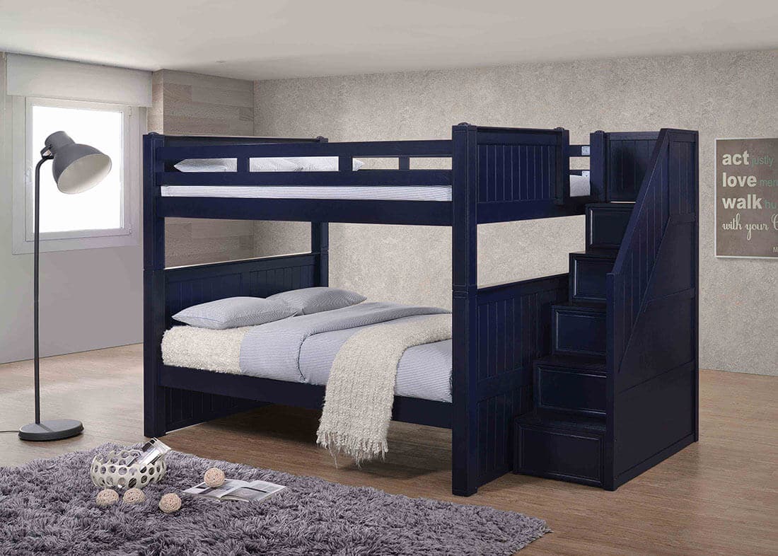 navy blue bunk beds